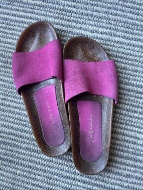 Hot pink sandals